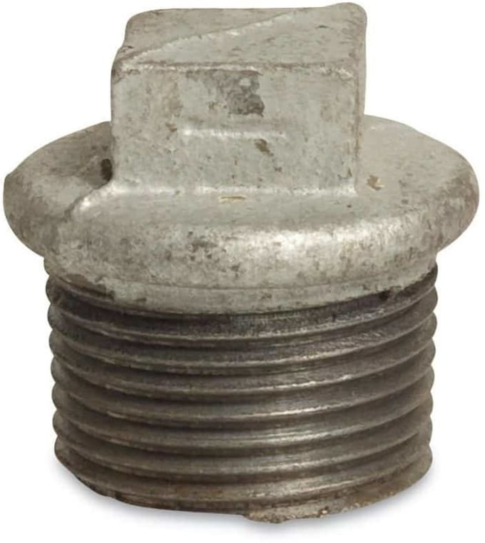 Tempergietfittingen Stop 3/4" AG, Draadfittingen, Verzinkte Stop