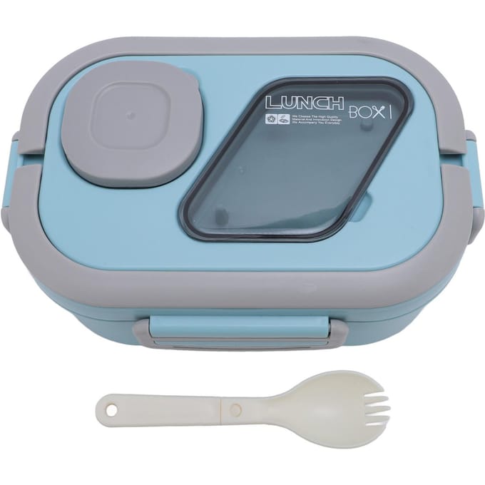 Voedselbewaarcontainer Grote Capaciteit Dubbellaags Lunchbox Voedselcontainer voor Thuis en Kantoor L(for 6.5-9kg) gray