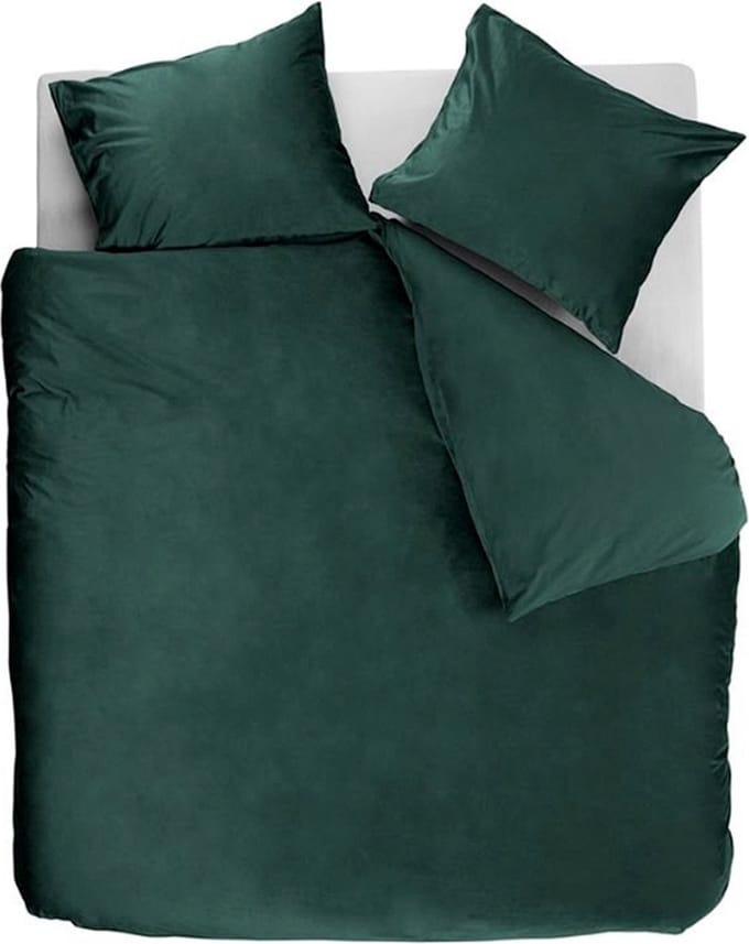 AHWM Tender Dekbedovertrek - Tweepersoons - 200x200/220 cm - Green