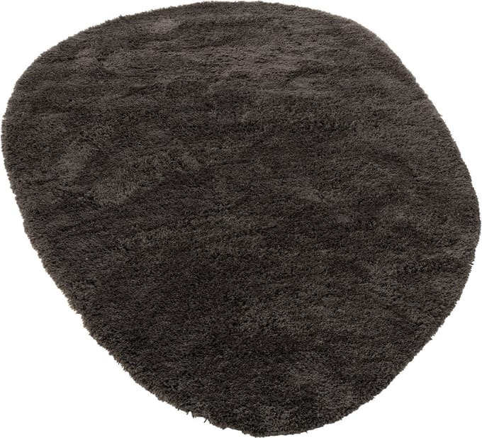 J-Line vloerkleed Donzig - polyester - donkergrijs