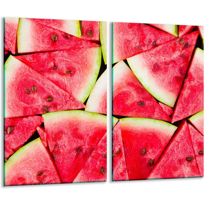 TMK ArtDeko - Snijplank - Glas - 30x52 cm - Arbuzen Motief