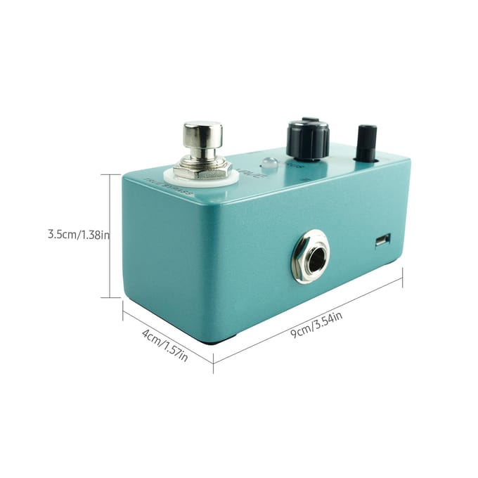 M-VAVE CHORUS Gitaar Analoog Klassiek Chorus Effectpedaal True Bypass Volledig metalen omhulsel, Chorus Chorus Effect blue