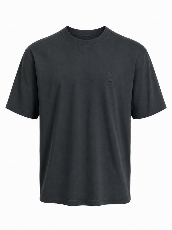 Ami Paris - T-Shirt - Anthracite (oversized model) - XL