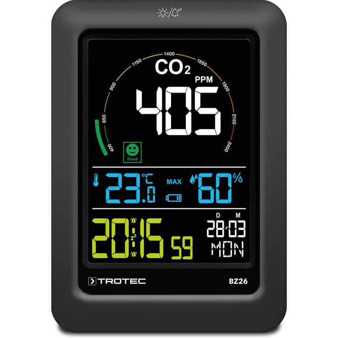TROTEC CO2 Luchtkwaliteitsmonitor BZ26