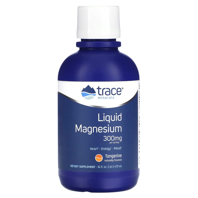 Trace, magnésium liquide, saveur mandarine, 300 mg, 16 fl oz (473ml)