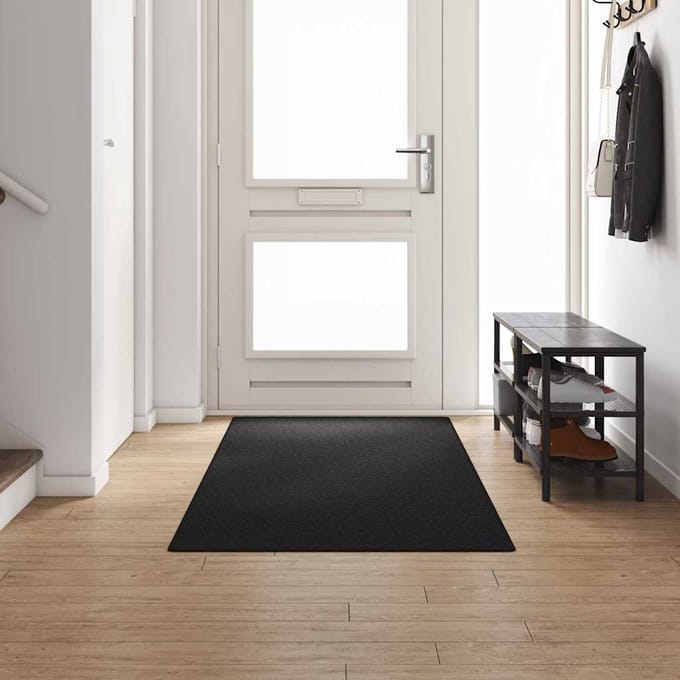 vidaXL - Tapijt - Loper - Antraciet - 100 - x - 300 - cm - 100% - Polypropyleen