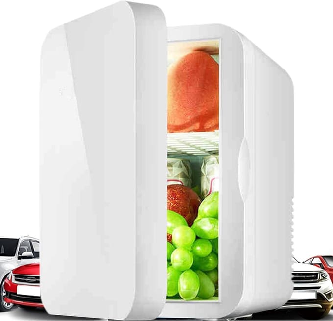 Draagbare Koelkast - Mini Koelkast - Dranken Koelen - Energiebesparend - 8 Liter - Wit