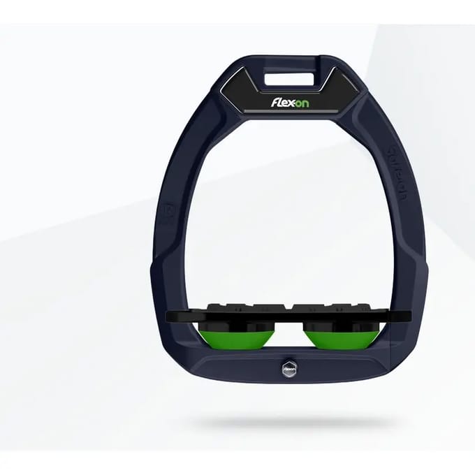 Veiligheidsstijgbeugels Plat Grip Blauw/Zwart/Groen Flex-On Safe-On