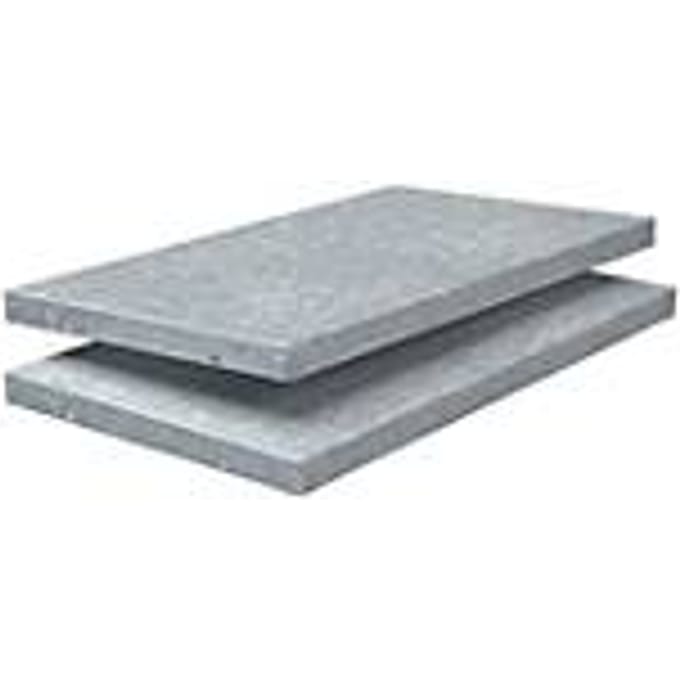 Extra legborden, voor insteekstellingen, B 600 x D 350 mm, gegalvaniseerd