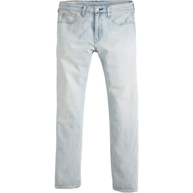 tapered fit jeans van mix van katoen en linnen model '502®'
