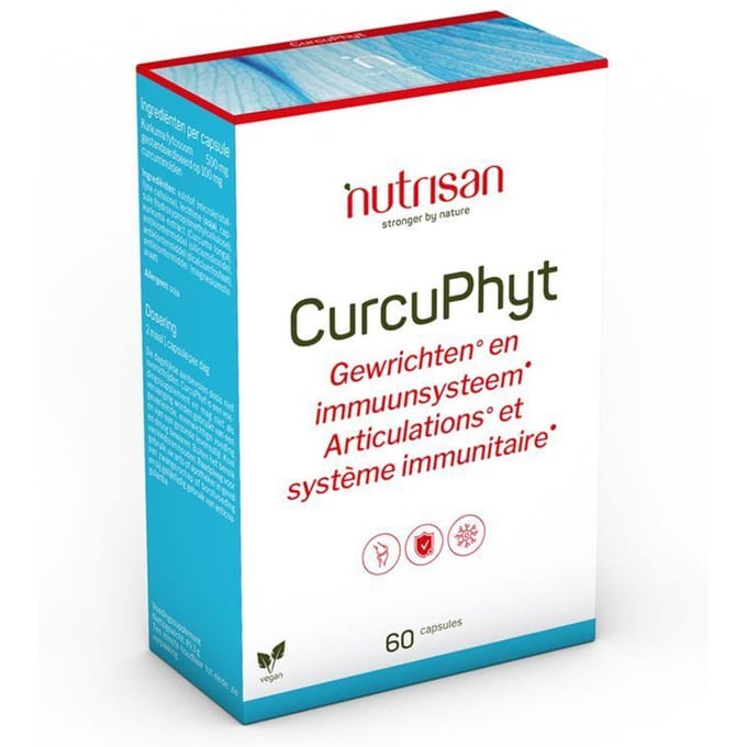 Nutrisan Curcuphyt - Curcuma Extract Capsules voor Optimale Opname en Gewrichtsondersteuning