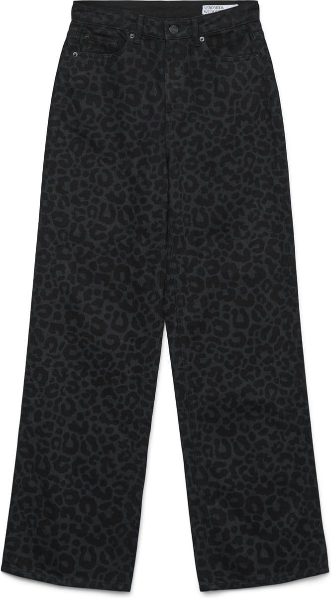 VERO MODA - VMTESSA HR WIDE JEANS ANIMAL PRINT GA - Dames - Jeans
