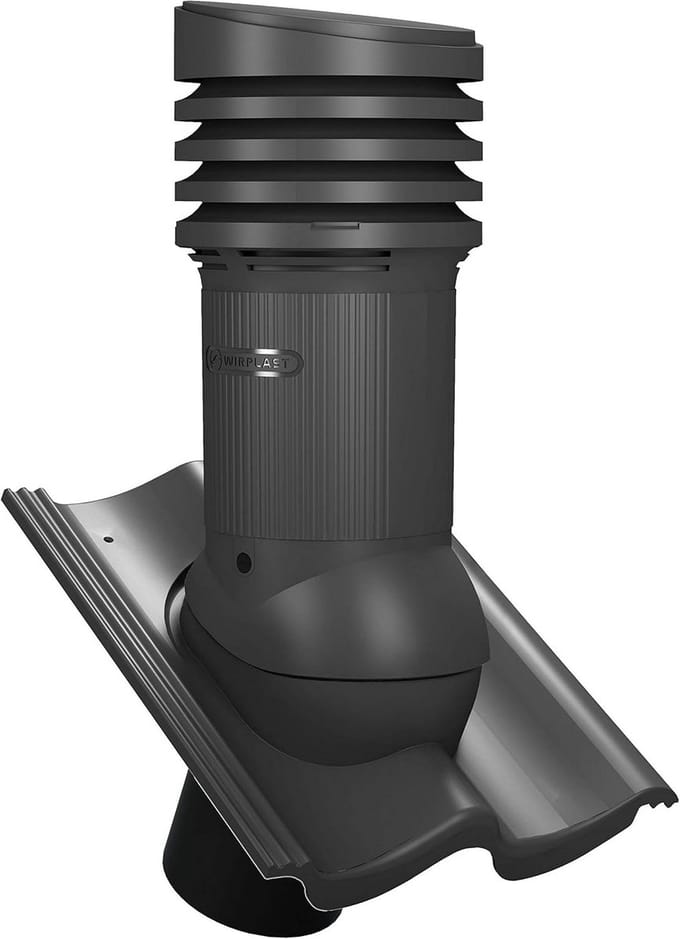 Dakdoorvoer EVO DN150 voor verschillende type dakpannen - Antraciet