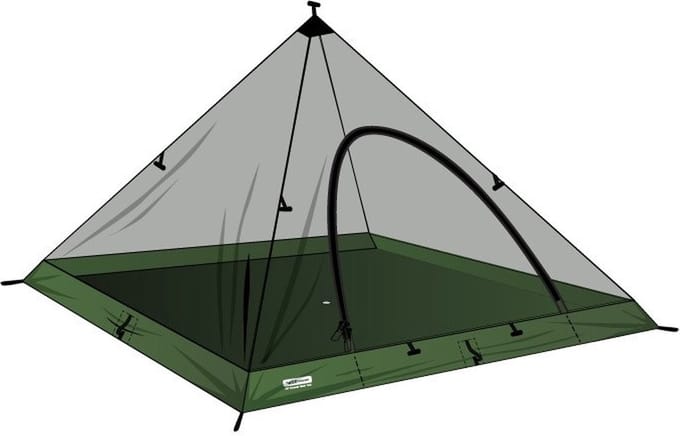 DD Hammocks Superlight Pyramid Mesh Tent