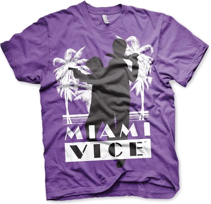 Miami Vice Silhuettes T-shirt paars