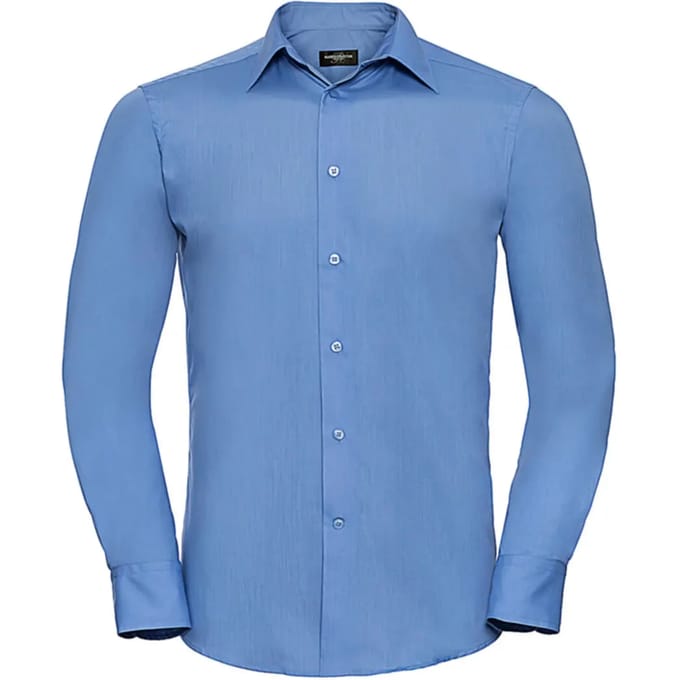Chemise met lange mouwen op maat in popeline Russell Athletic