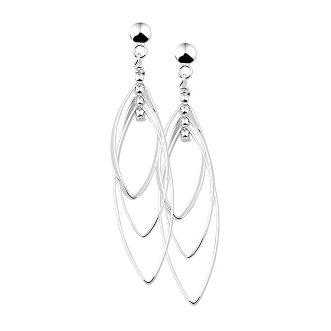 Glams oorhangers - Zilver