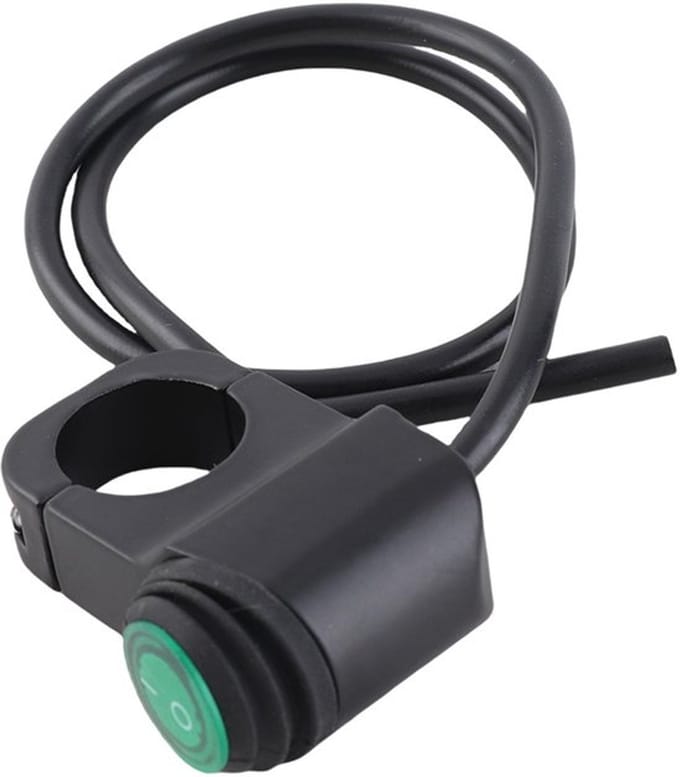 Allecto - Waterproof 12V Marine Motorcycle Rocker Switch - Aluminium