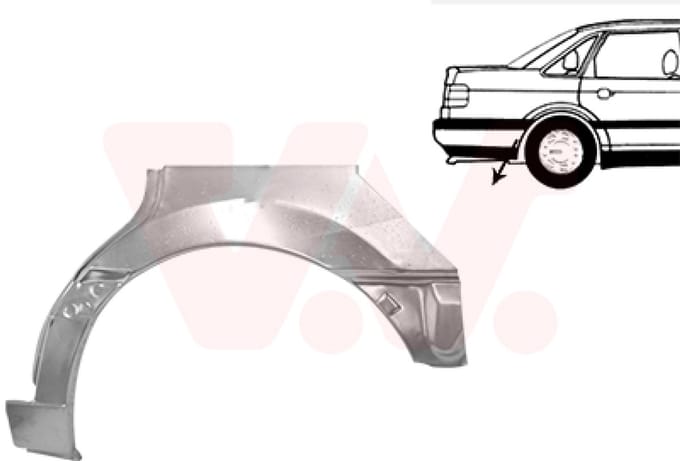 Van Wezel - ACHTER SCHERM VOOR VW PASSAT B3 1988-1993 ARC612834VWAN