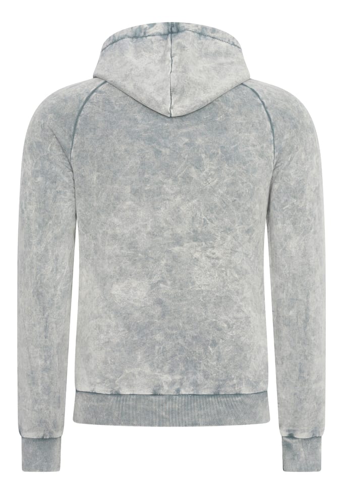 Gewassen hoodie met een used look