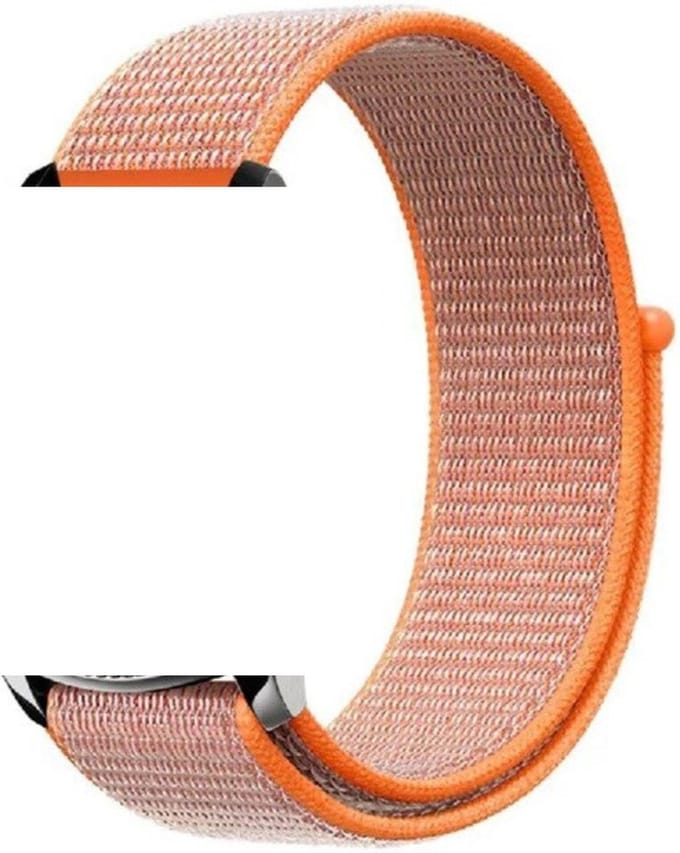 KELERINO. Nylon bandje geschikt voor Samsung Galaxy Active / 42 MM - Lichtoranje