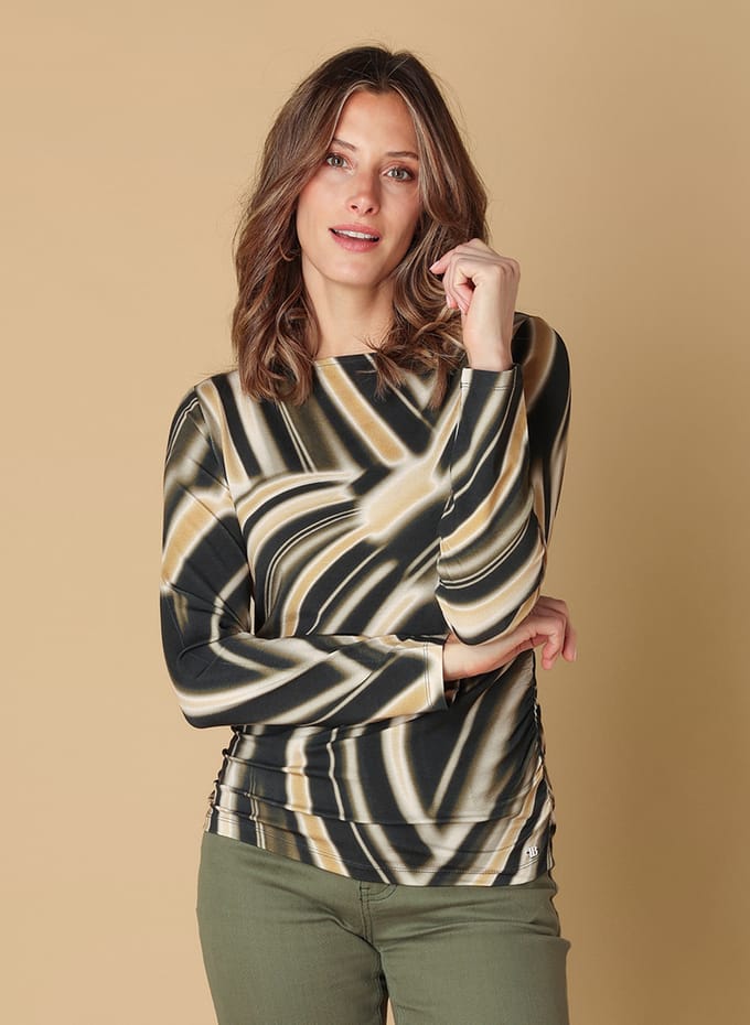 IVY BEAU Savana - Olive/Multi colour - maat 38
