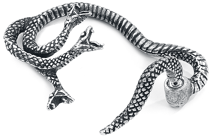 Alchemy Gothic - Gothic Oorstekers - Khthonis - voor Vrouwen - zilverkleurig