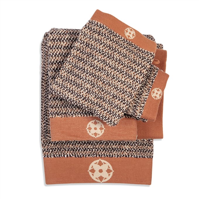 Kayori Furo Handdoek - 50x100 cm - Set van 3 - Rood