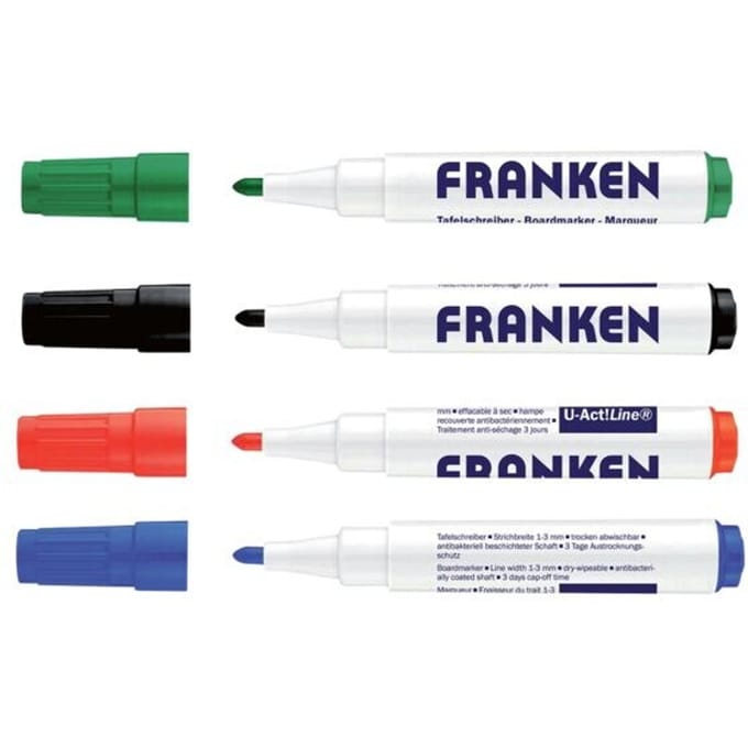 FRANKEN Whiteboard marker U-ACT! lijn, geassorteerde kleuren