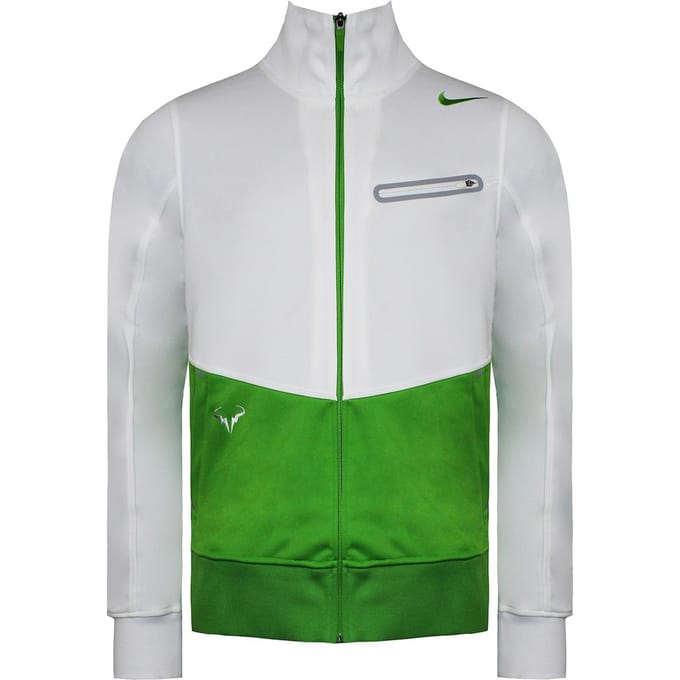 Nike Logo Track Jacket Heren Wit/Groen