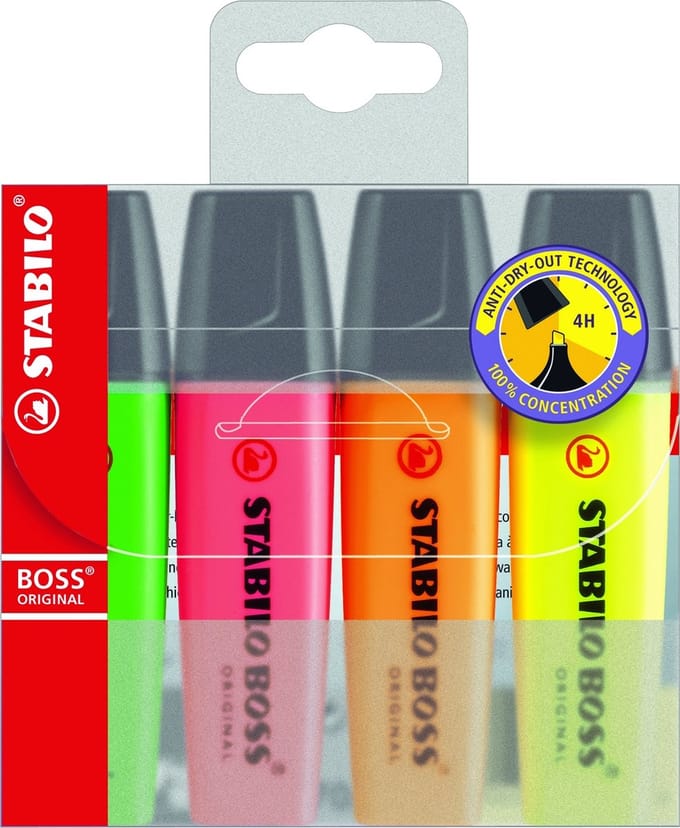 Fluorescerende Markeerstift Set Stabilo Boss Multicolour (5 Stuks)