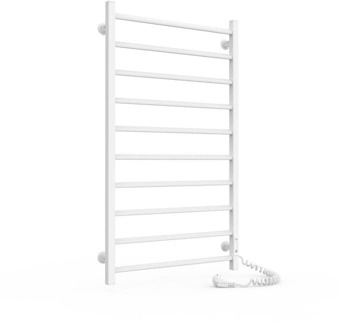 Elektrische handdoekradiator ALFA 500x900 met ECO-timer, 185W, Wit
