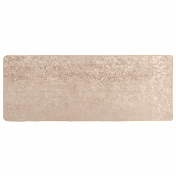 vidaXL - Tapijt - Runner - MARSA - Beige - 80 - x - 200 - cm - Polyester - en - PVC
