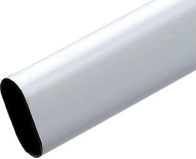 garderobestang ijzer wit 120cm