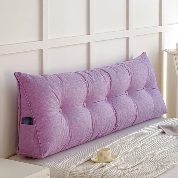 Hoofdeindekussen - Lumbaal kussen - Comfortabel lezen - Vulling van PP-katoen - 60x50x15cm