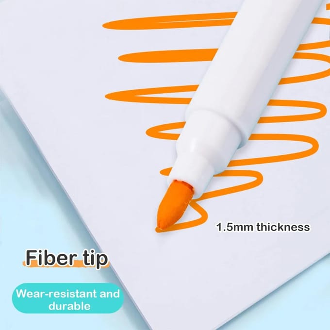 Magnetische Uitwisbare Whiteboard Pen Kleuropties Schoolbord Notitie Nummering Kantoor Schrijfwaren Onderwijsmaterialen voor Klaslokaalgebruik orange