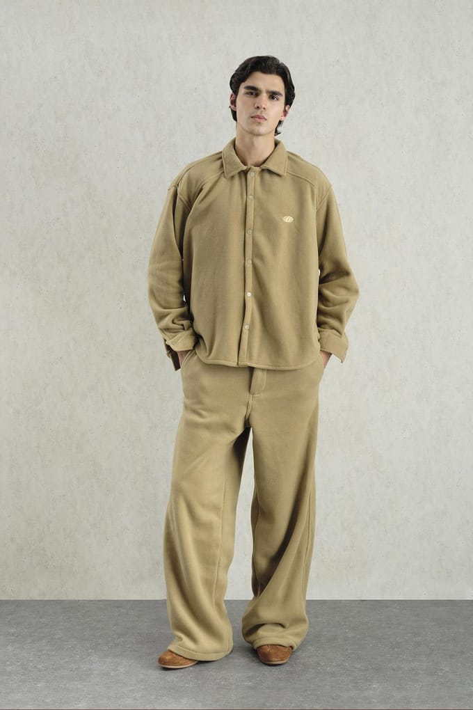 Pluche Overmaat Snap-Knop Shirt