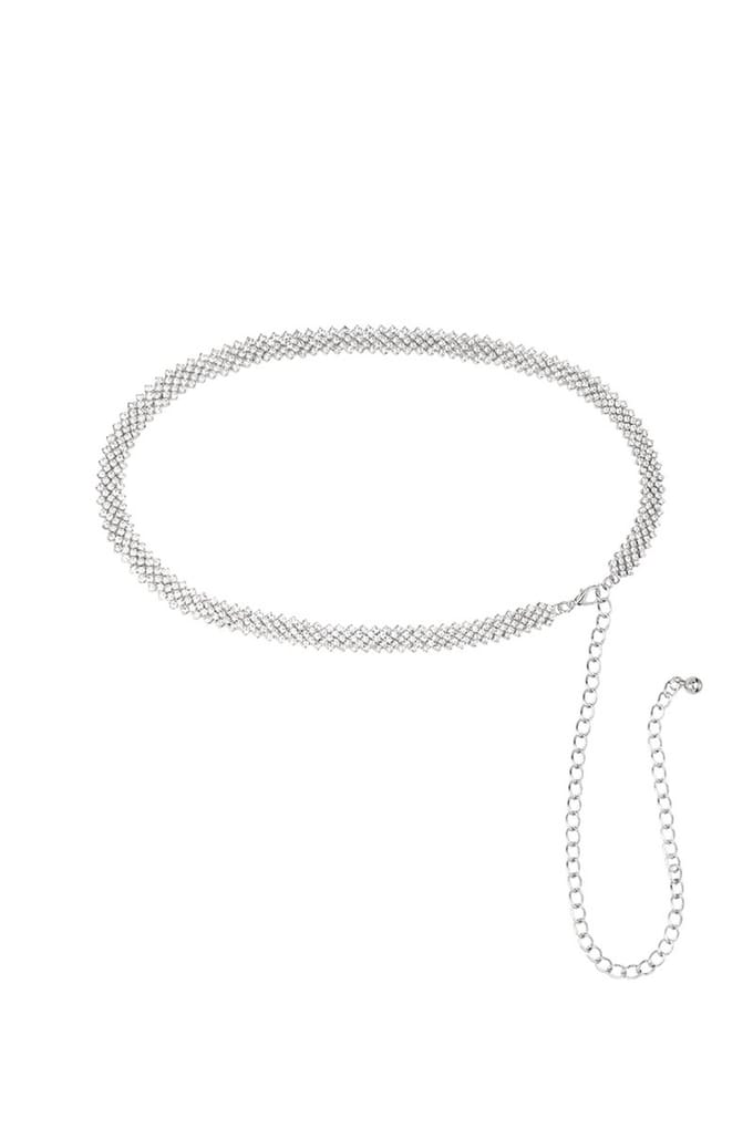 Bijoutheek belly chain motief Zilver
