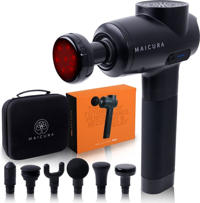 Maicura PRO - Massagepistool - Professioneel - Massageapparaat - Massagepistool - Infrarood