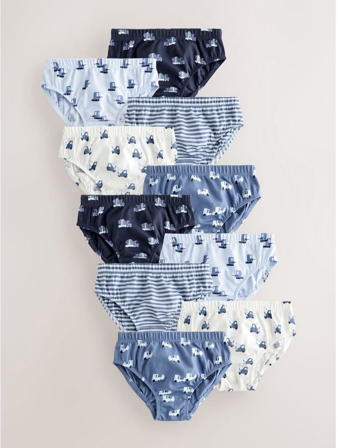Next - Jongens - Set van 10 slips - Blauw
