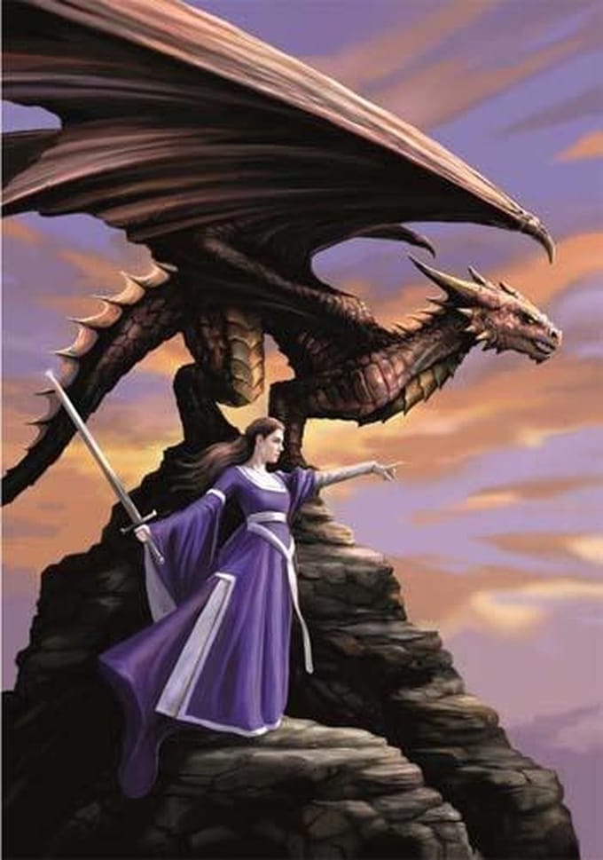 Anne Stokes Wenskaart The Sentinel