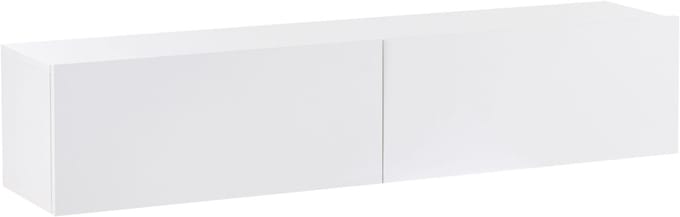 GLADSTONE - Wandgemonteerd TV-meubel - Wit - 140 cm - Vezelplaat