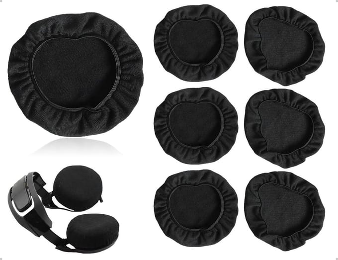Dailygoods - Set van 6 Wasbare Hoofdtelefoonhoezen voor Comfort en Hygiëne
