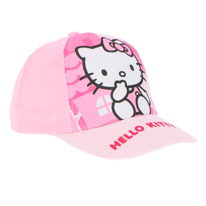 Hello Kitty Kinderpet – 53cm (3-9 jaar) – Roze Cap – Officiële Sanrio Pet