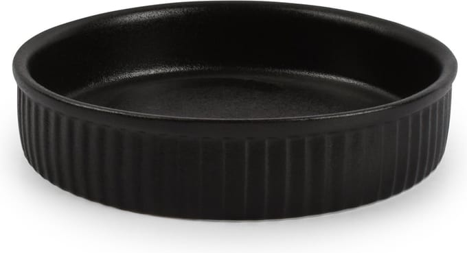 Bonbistro Ovenschaal 14xH3cm zwart Ardo - set/6