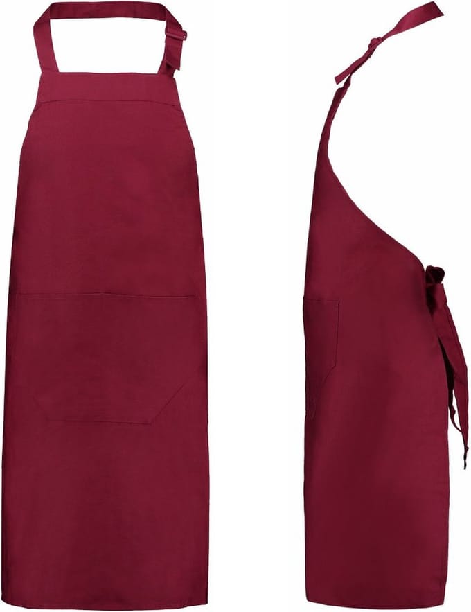 Benza Kookschort Keukenschort - Bordeaux - 75 x 85 cm