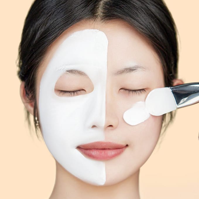 Silicone Mask Brush Double-headed Smearing Face Cleansing Mud Mask Special Beauty Tool DIY face makeup brush tool white