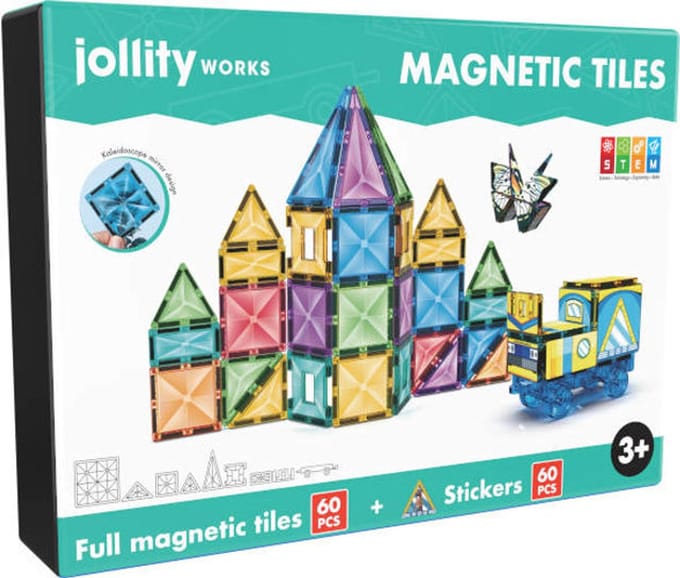 PIROX TOYS STEM 60pcs Magnetic blocks