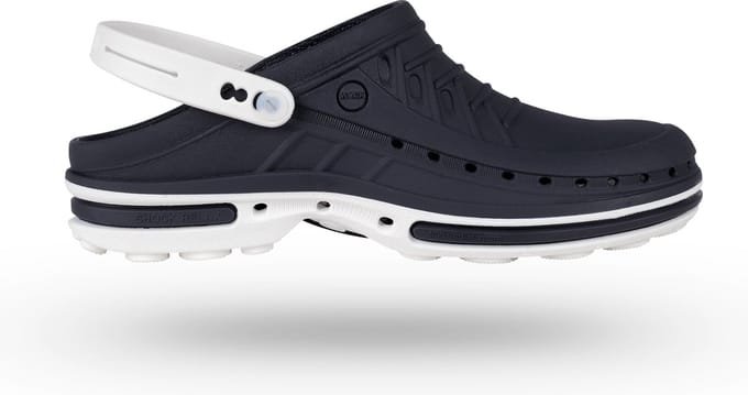 WOCK  Zorgklompen Clog 2564 Donkerblauw/Wit - Maat 37/38