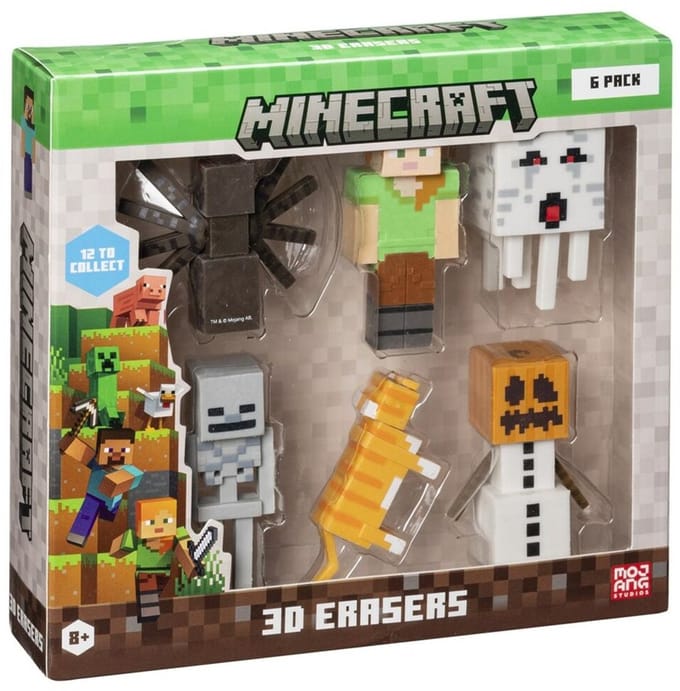 3D gumset Minecraft MC4060B 6 Onderdelen